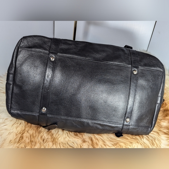 D&G Dolce& Gabbana Leather Duffle Luggage Black travel bag - Picture 6 of 15